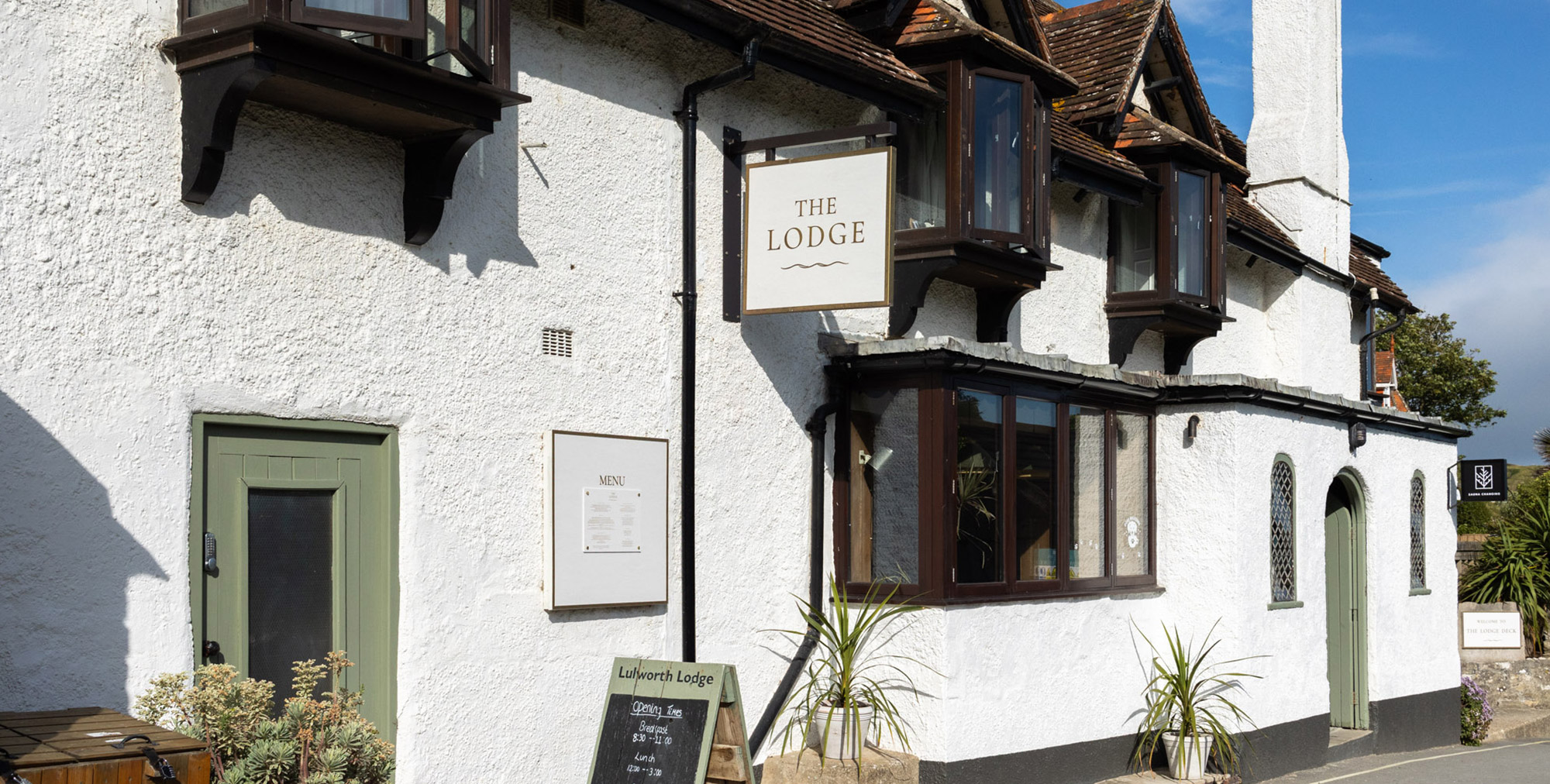 The Lodge at Lulworth - the rustic hotel is set on the gorgeous Lulworth Cove, along the South Coast of Dorset.